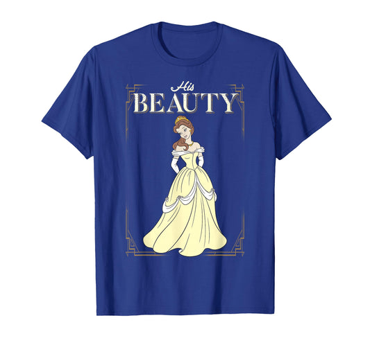 Disney Beauty and The Beast Belle His Beauty Vintage Frame T-Shirt