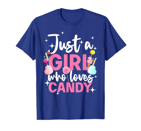 Cute Candy Design For Women Girls Kids Sweets Candy Lover T-Shirt