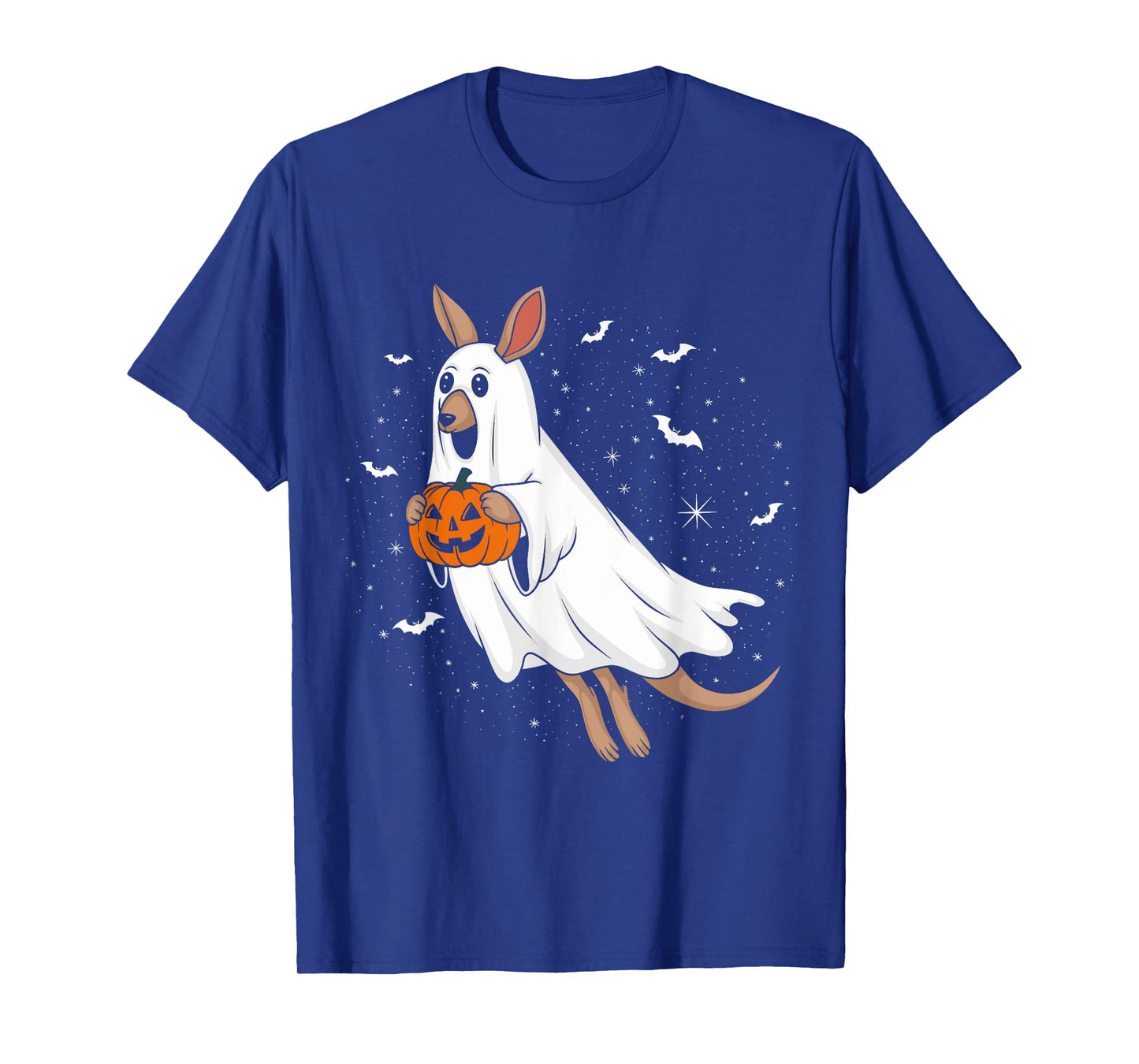 Funny Ghost Kangaroo Lovers Spooky Halloween Costume T-Shirt