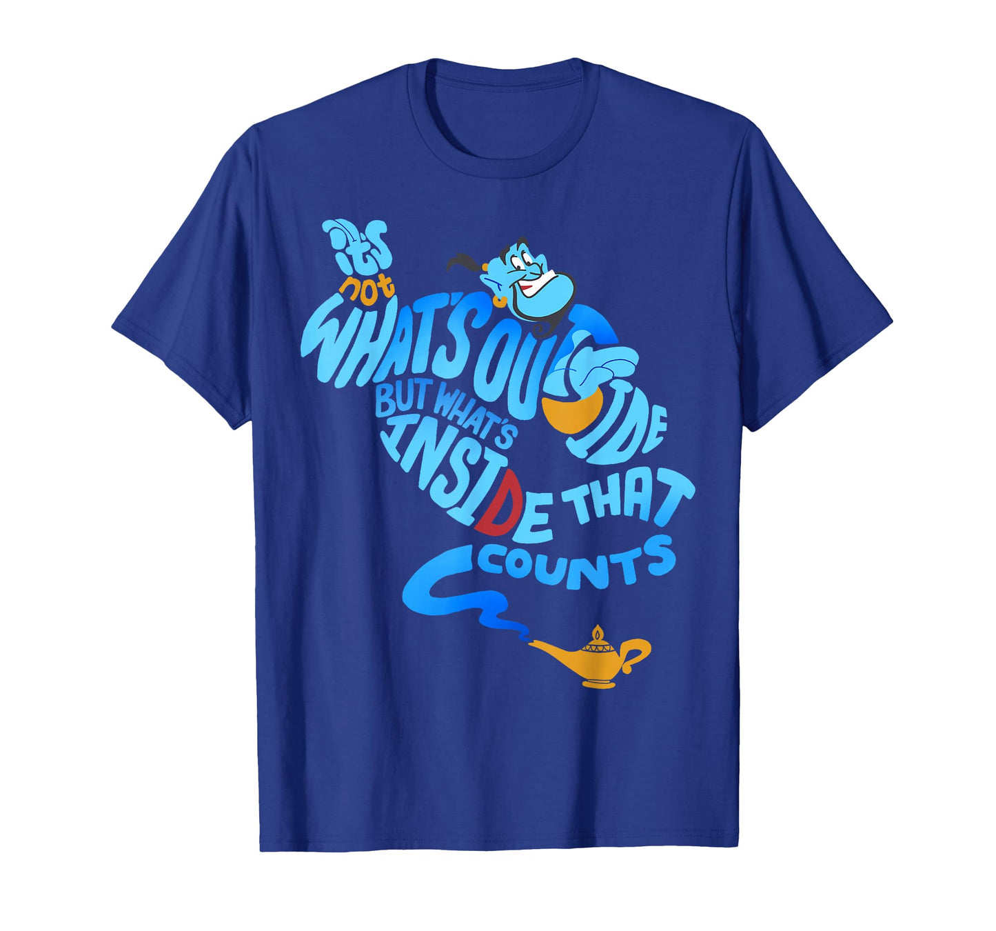 Disney Aladdin Genie Out Bottle Quote Graphic T-Shirt T-Shirt