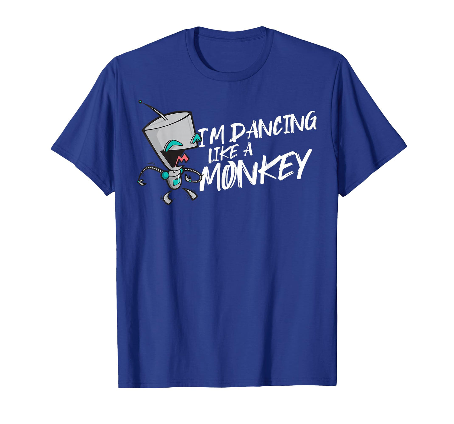 Invader Zim Gir I'm Dancing Like A Monkey Portrait T-Shirt