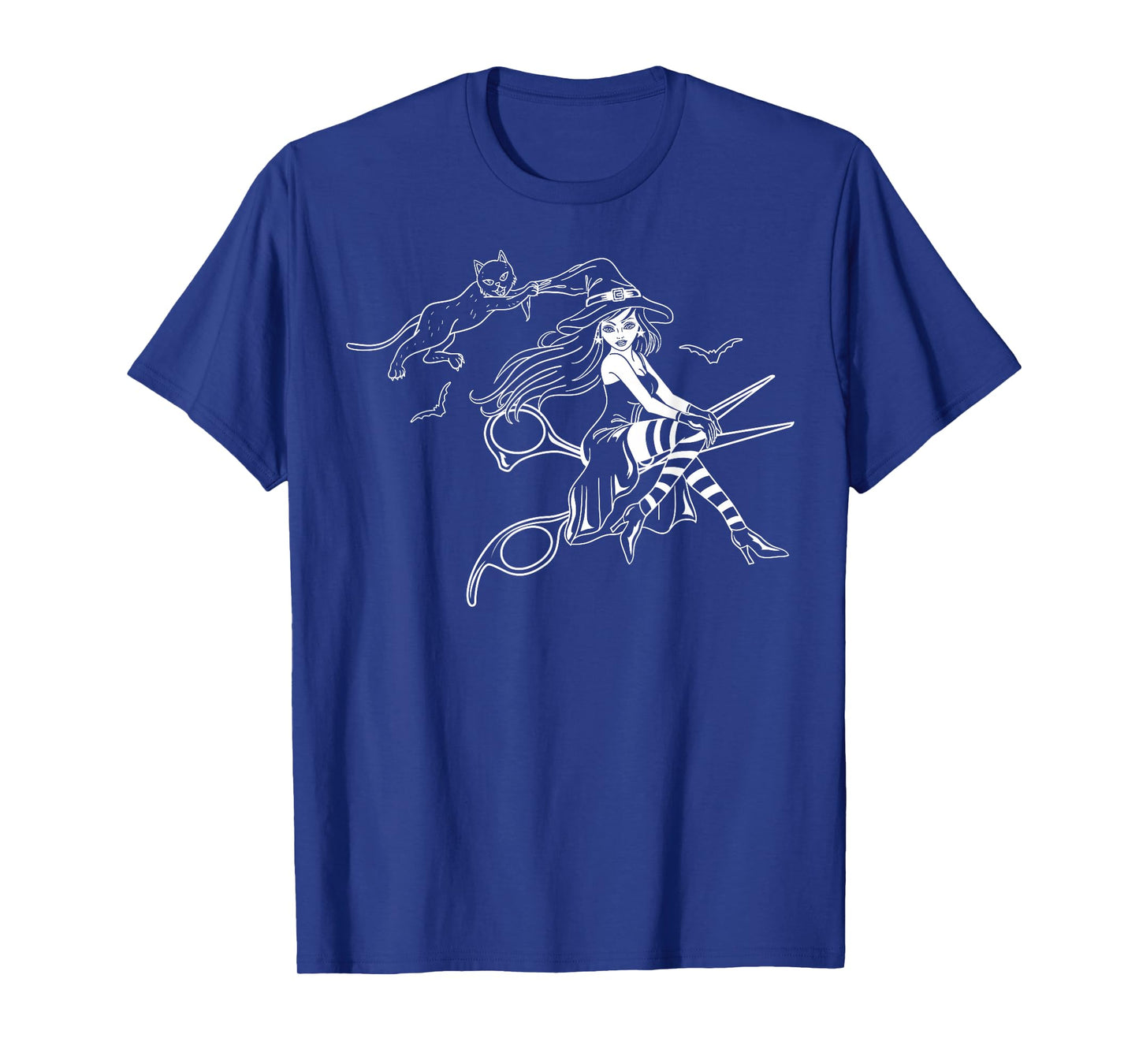Scissors Hairdresser Witch Cute Halloween Hair Salon Team T-Shirt