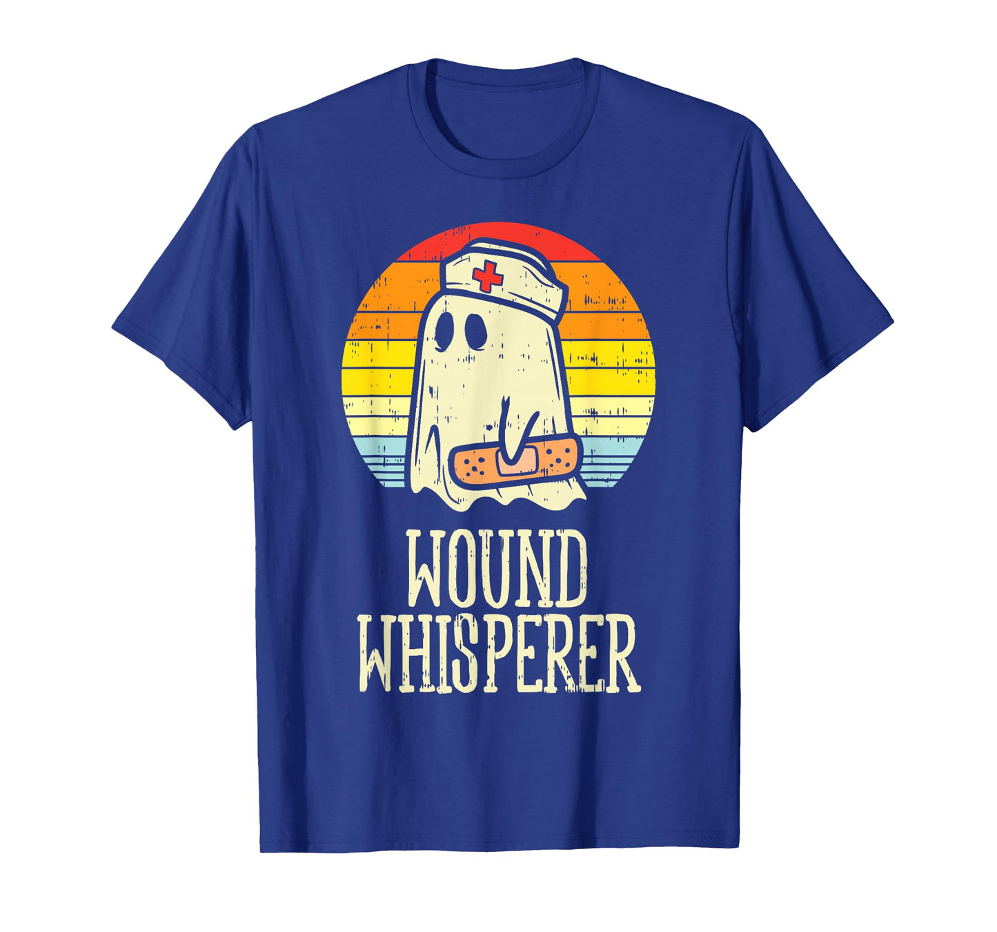 Wound Whisperer Ghost Nurse Boo Halloween Nursing RN T-Shirt