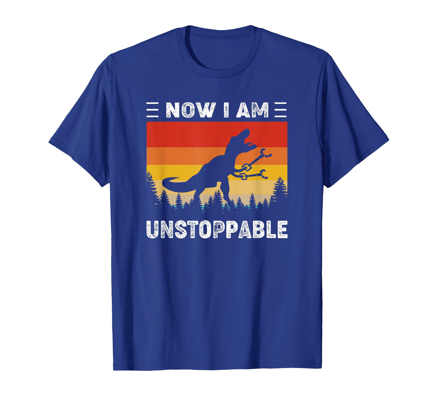 Now I'm Unstoppable Funny Vintage T-Rex Dinosaur T-Shirt