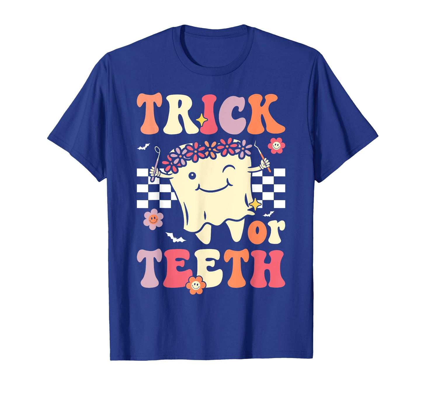Trick Or Teeth Funny Dental Hygienist Halloween Dentist T-Shirt