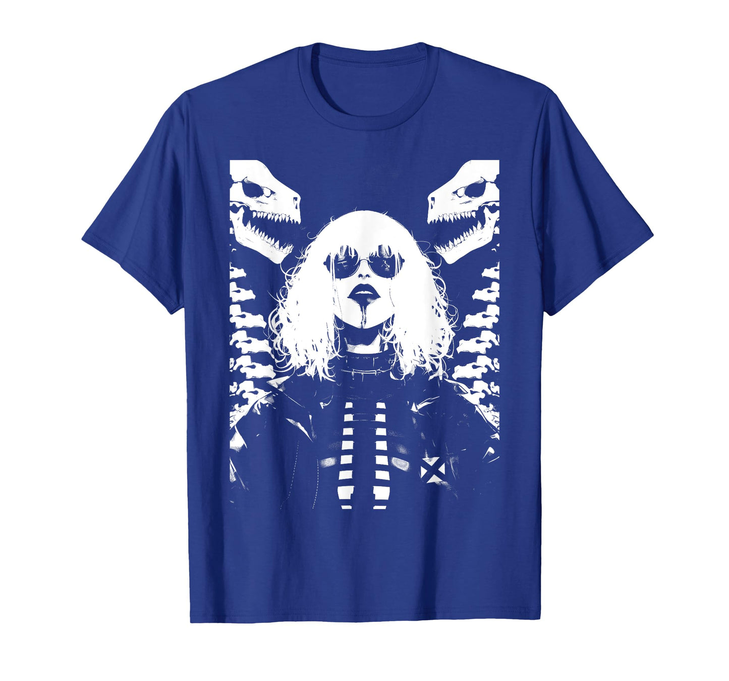 Horror Techwear Ghoul Girl Cybergoth Gothic Anime Manga T-Shirt