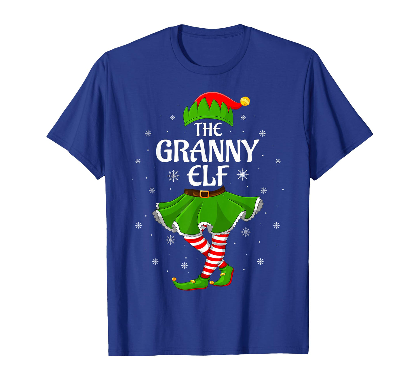Granny Elf Christmas Family Girls Women Elf Squad Xmas T-Shirt
