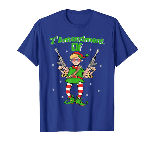 Second Amendment Elf | American Gun Lover Hunter Christmas T-Shirt