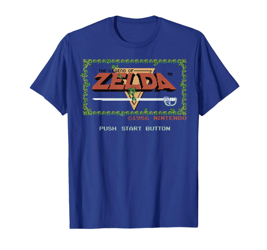 Nintendo Legend of Zelda Classic NES Title Screen T-Shirt