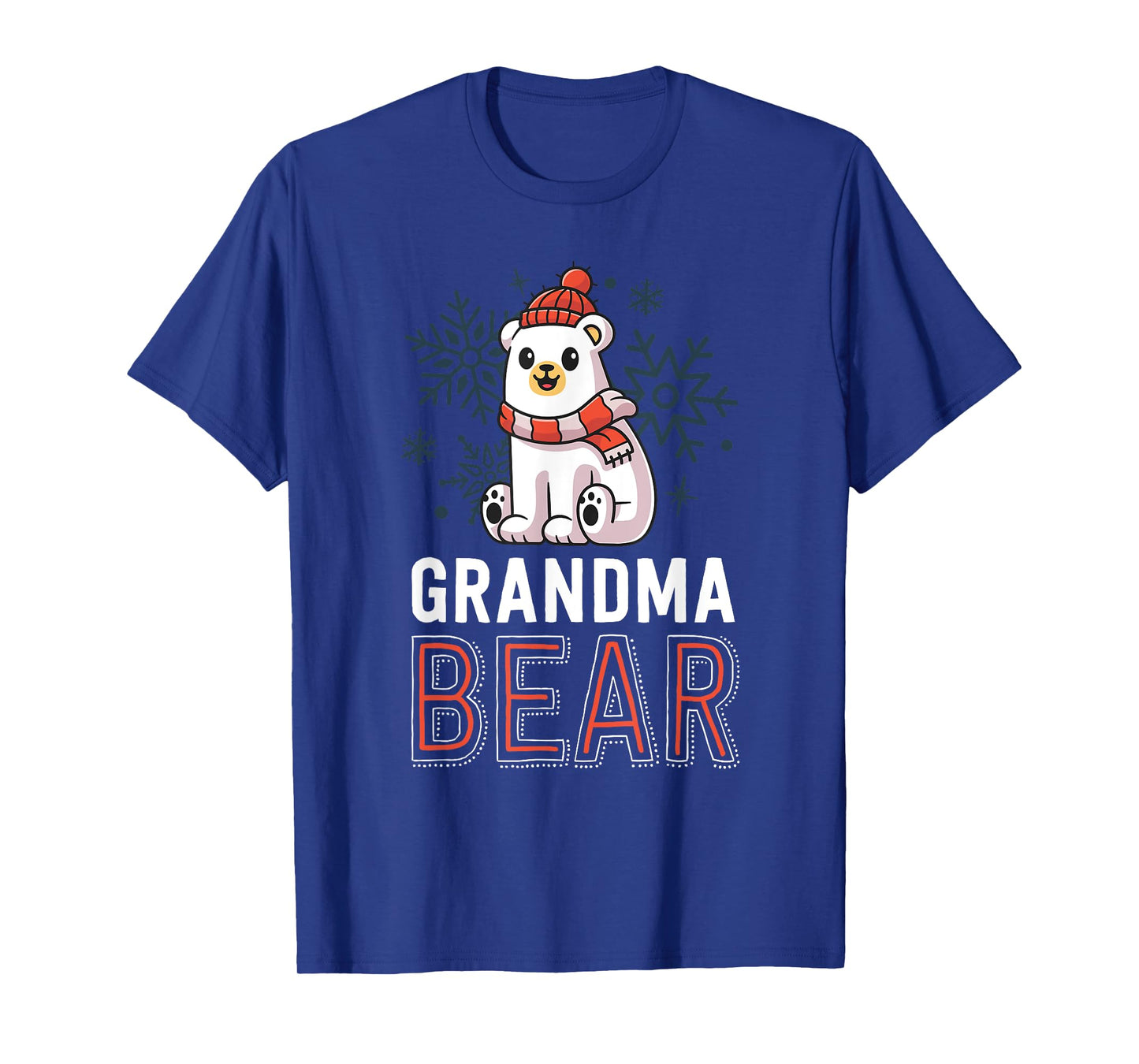 Grandma Bear Family Christmas Shirt Polar Bear Holiday Xmas T-Shirt