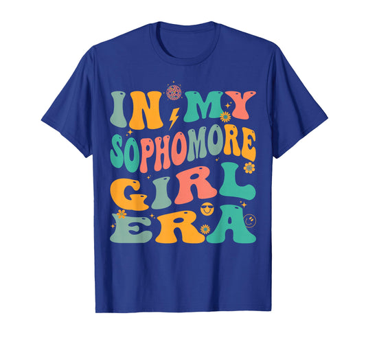 Retro Sophomore Girl Groovy T-Shirt