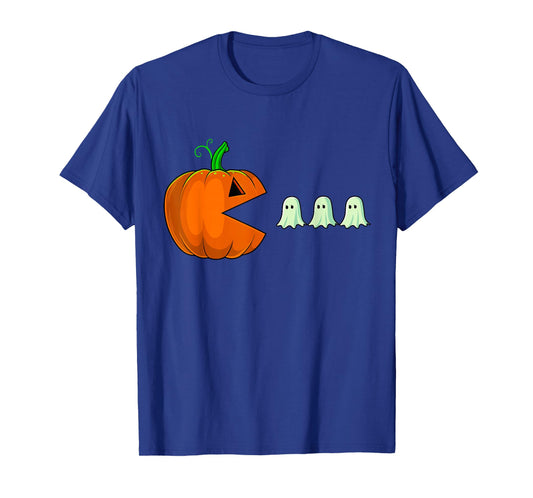Halloween Pumpkin Funny Ghosts Boys Kids Women Men T-Shirt