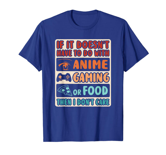 Retro Anime Gaming Food Japanese Anime Otaku Men Boys Kids T-Shirt