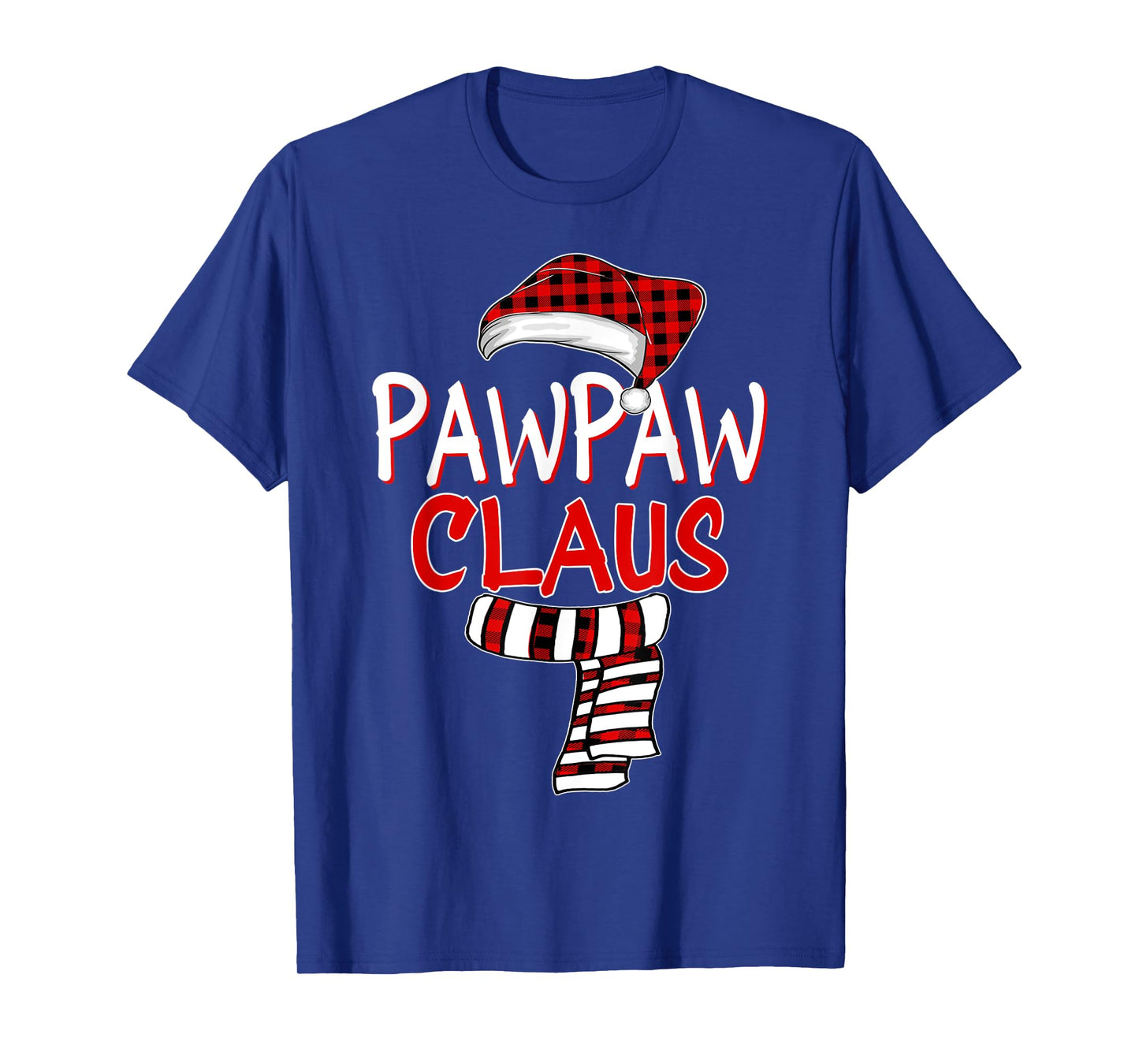 Grandpa Christmas Santa Claus Red plaid Shirt, Pawpaw Claus T-Shirt