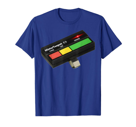 Three Car Garage (3CG Tricolor Remote Control) Mister Teapot T-Shirt