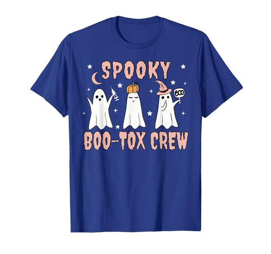 Ghost Spooky Boo-tox Crew Aesthetic Nurse Injector Halloween T-Shirt