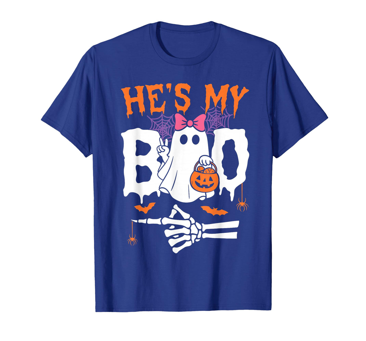 He's My Boo Matching Couple Halloween Funny She's My Boo T-Shirt