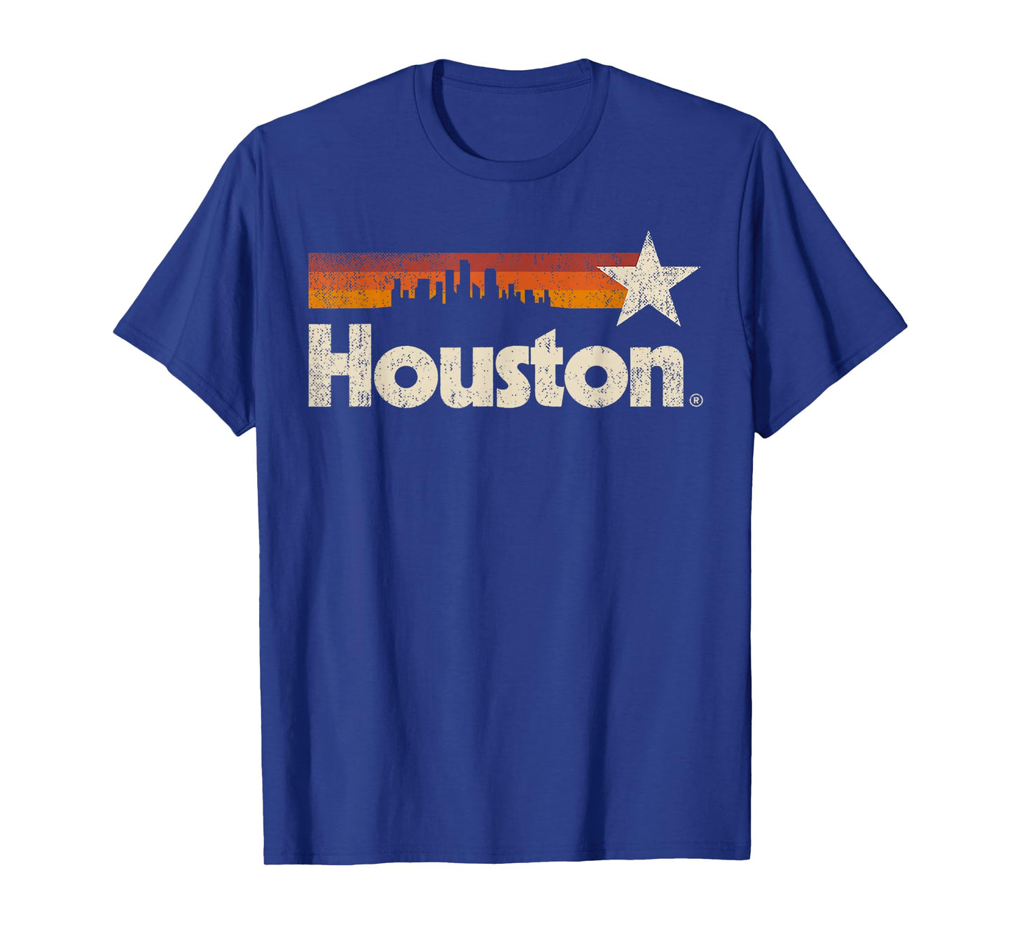 Vintage Houston City - Texas T-Shirt Houston Strong Stripes T-Shirt
