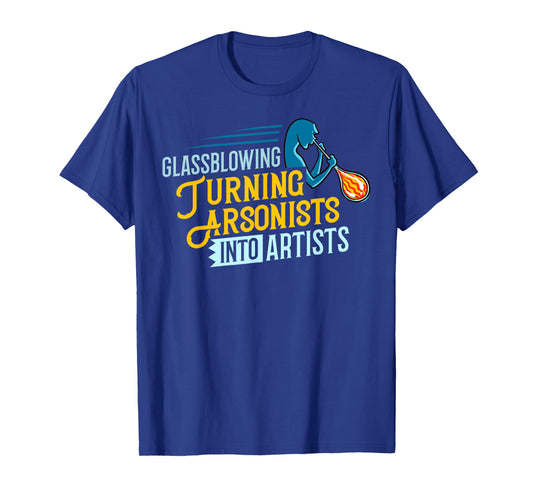 Glass Blowing Glassblower Glassworking Artist T-Shirt