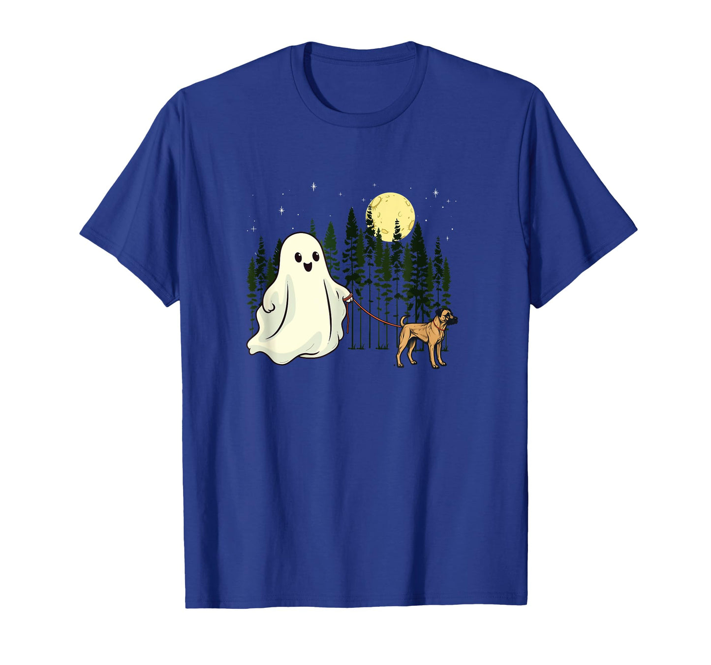 Black Mouth Cur Walking Ghost Halloween Funny Kids Costume T-Shirt