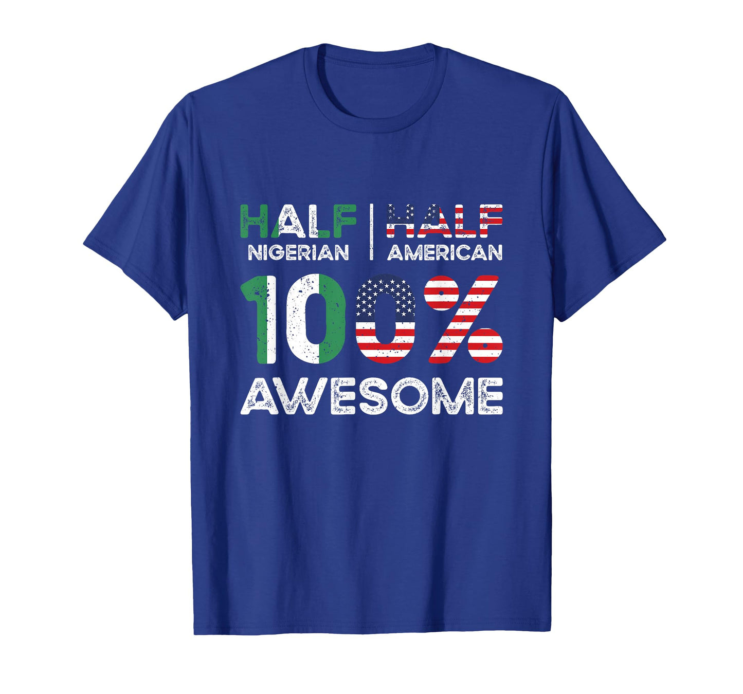 Nigerian American Patriot USA Grown Nigeria US Flag T-Shirt