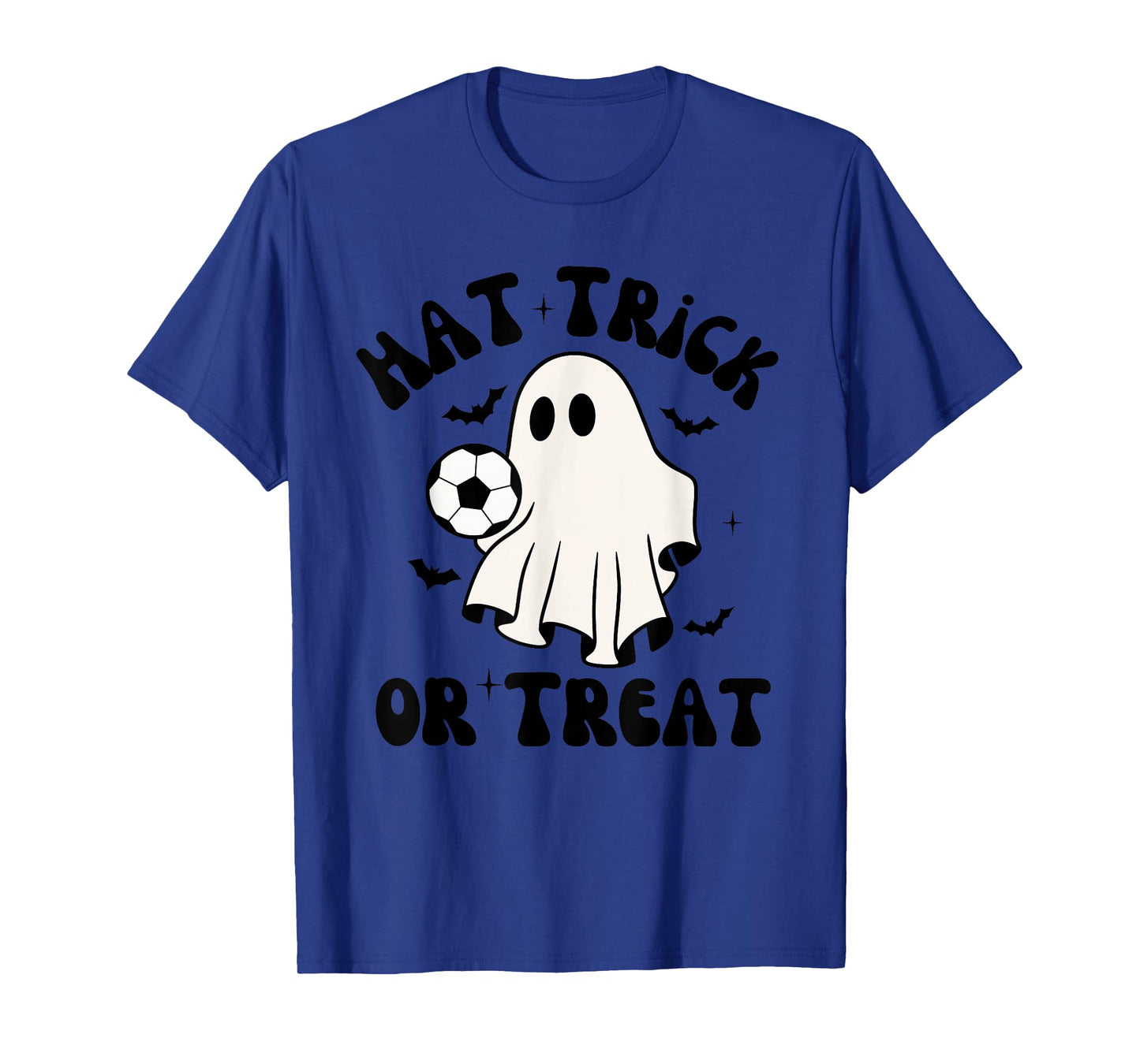 Hat-Trick Or Treat Soccer Sports Halloween Men Boys Girls T-Shirt