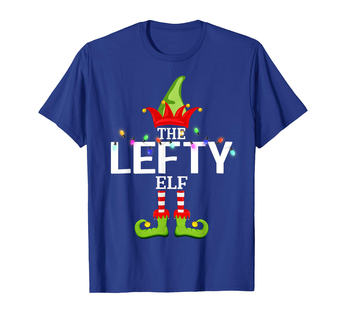 The Lefty Elf Christmas Matching Pajamas T-Shirt