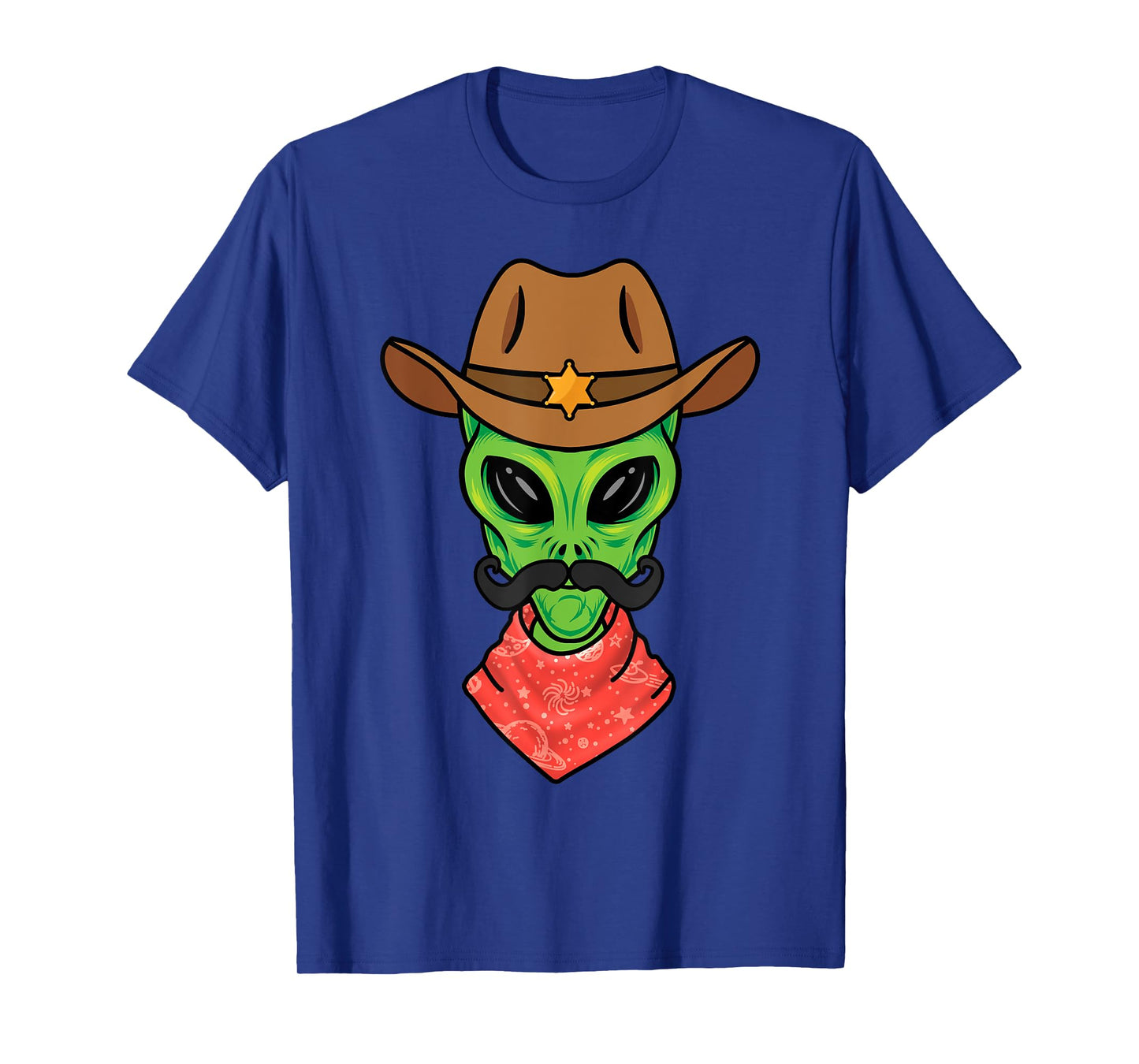 Alien Cowboy for Boys Halloween Sheriff Space Alien Cowboy T-Shirt