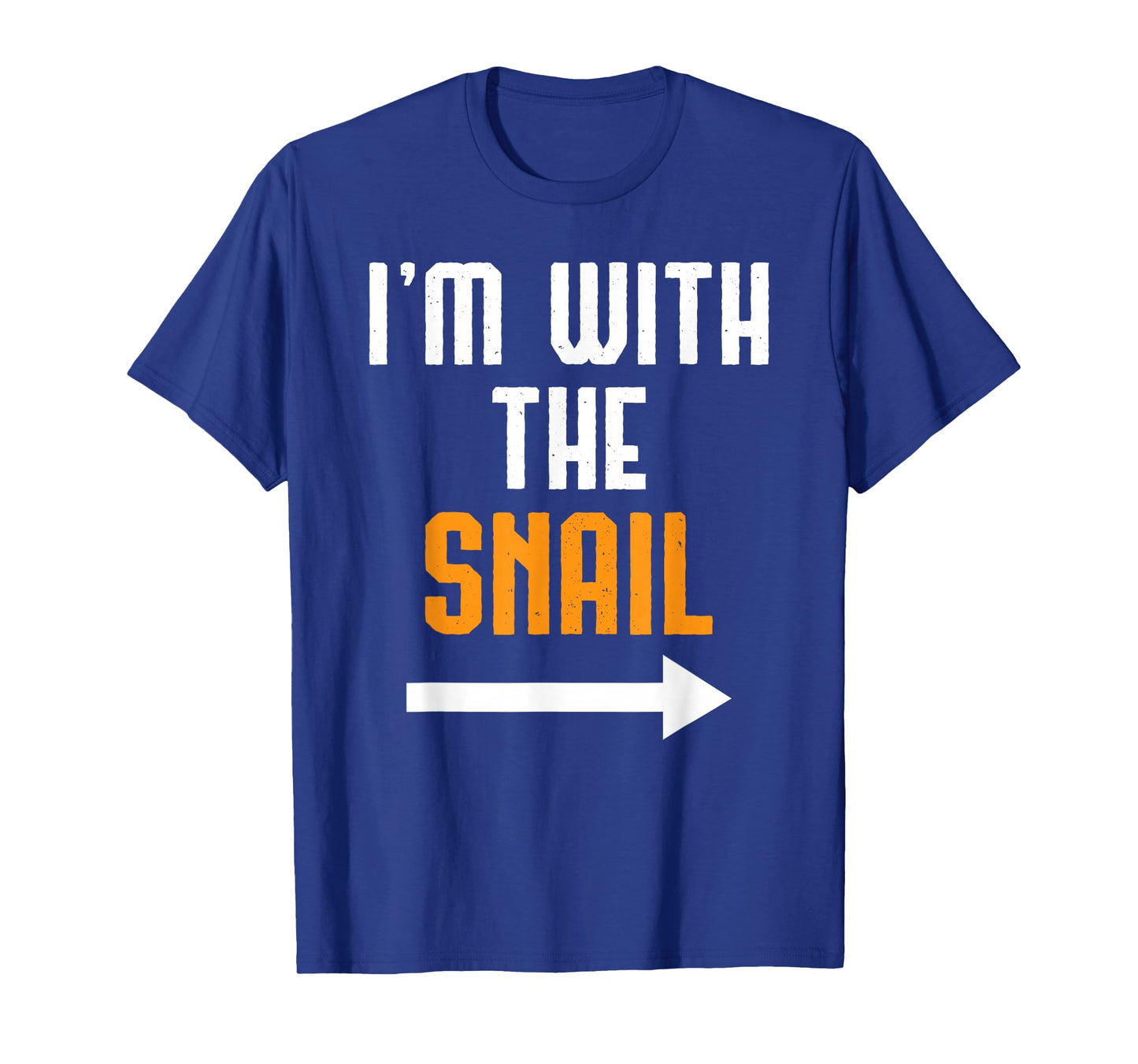 I'm With The Snail Shirt Costume Funny Halloween Couple T-Shirt