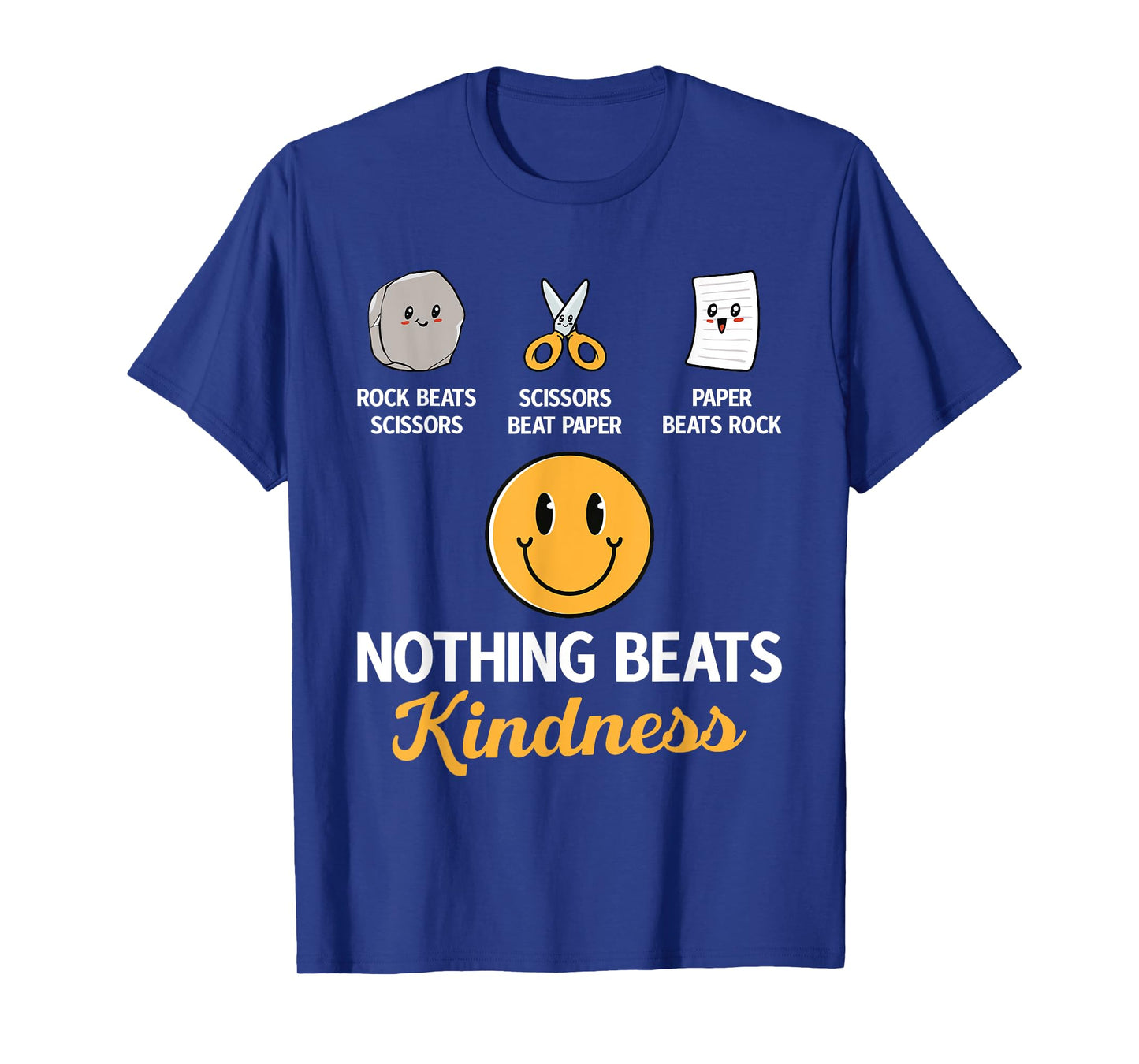 Rock Paper Scissors Nothing Beats Kindness T-Shirt