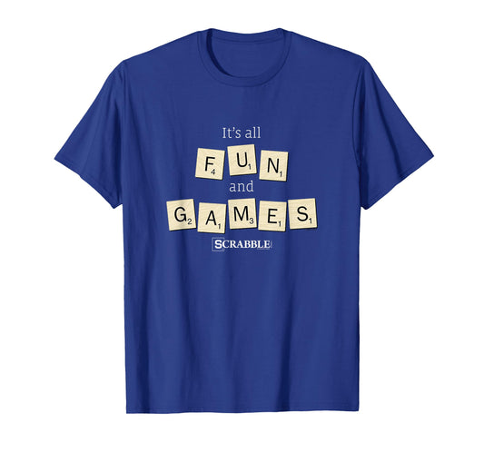 Scrabble It's All Fun And Games Vintage Tile Logo T-Shirt