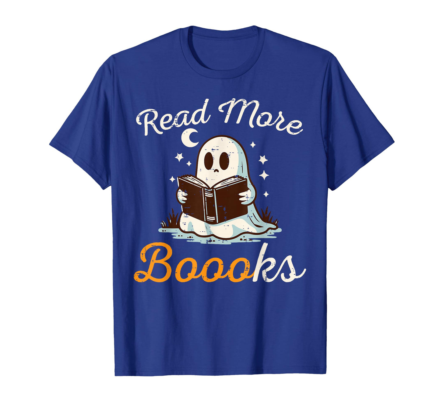 Read More Books Ghost Teacher Librarian Halloween Men Women T-Shirt