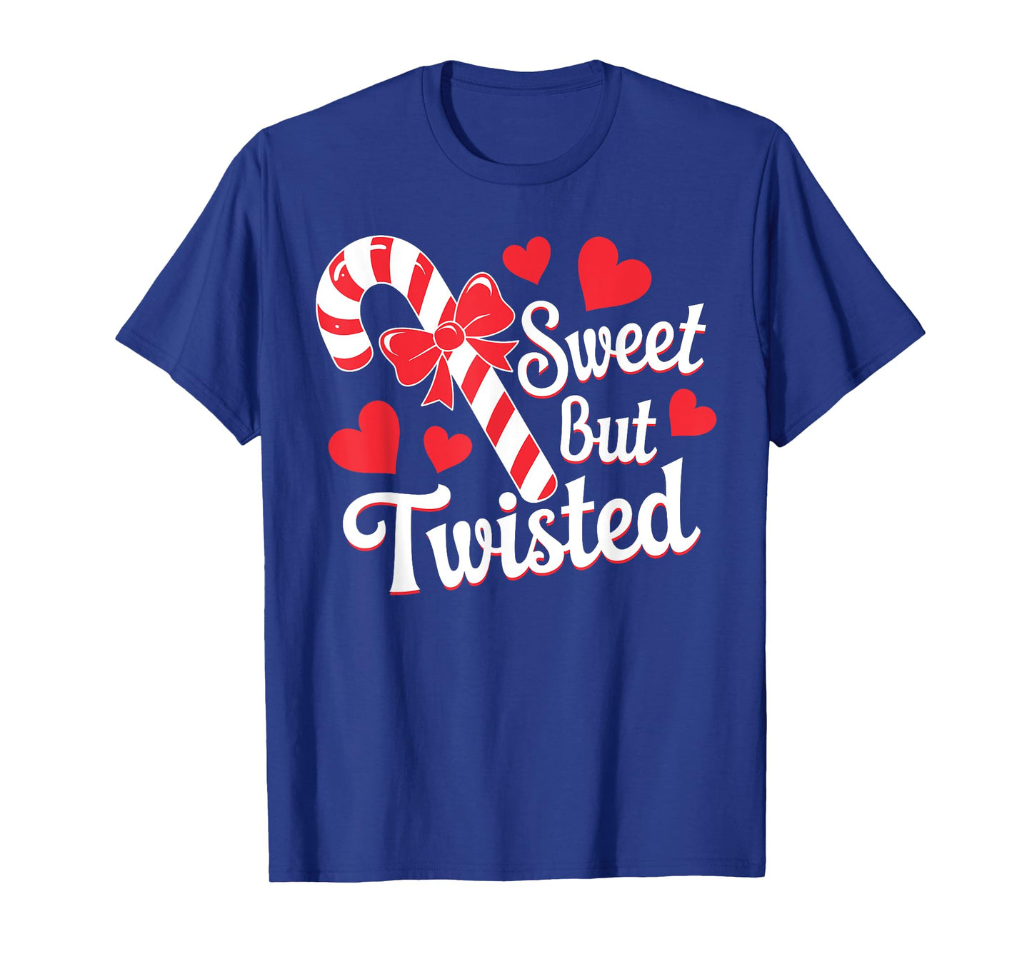 Sweet But Twisted Funny Christmas Candy Cane Xmas Holiday T-Shirt