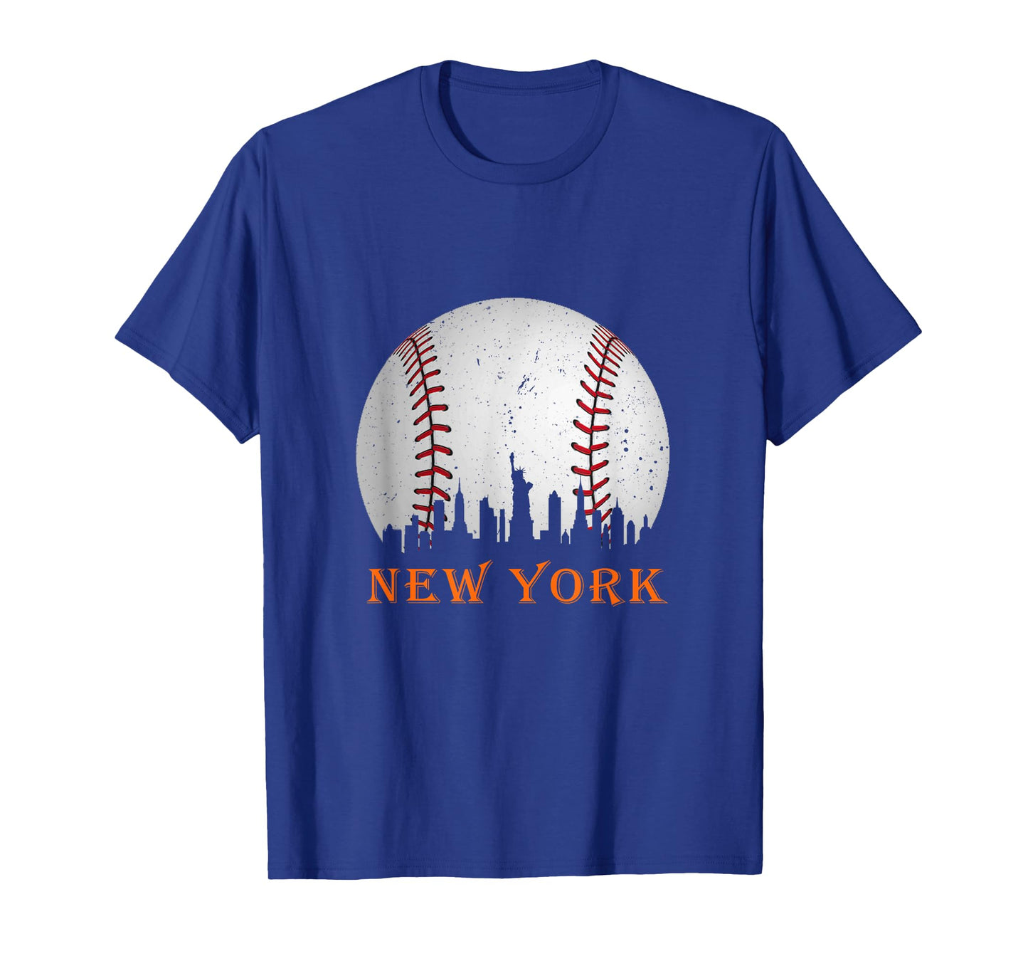 New York NY Skyline Baseball Vintage Met At Gameday T-Shirt