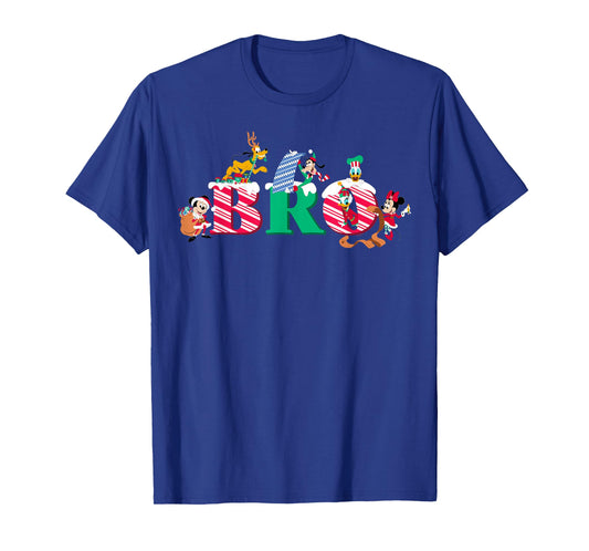 Disney Bro Candy Cane Holiday Christmas Family Trip Gift T-Shirt