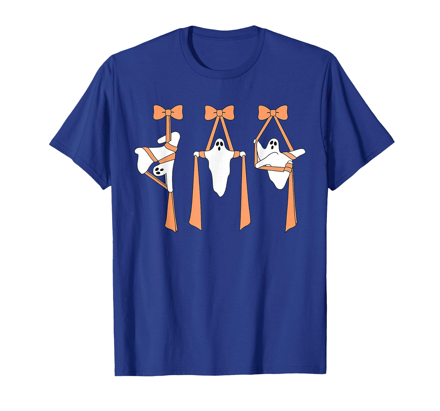 Ghost Aerial Silks Dance Aerialist Bow Aerial Yoga Halloween T-Shirt