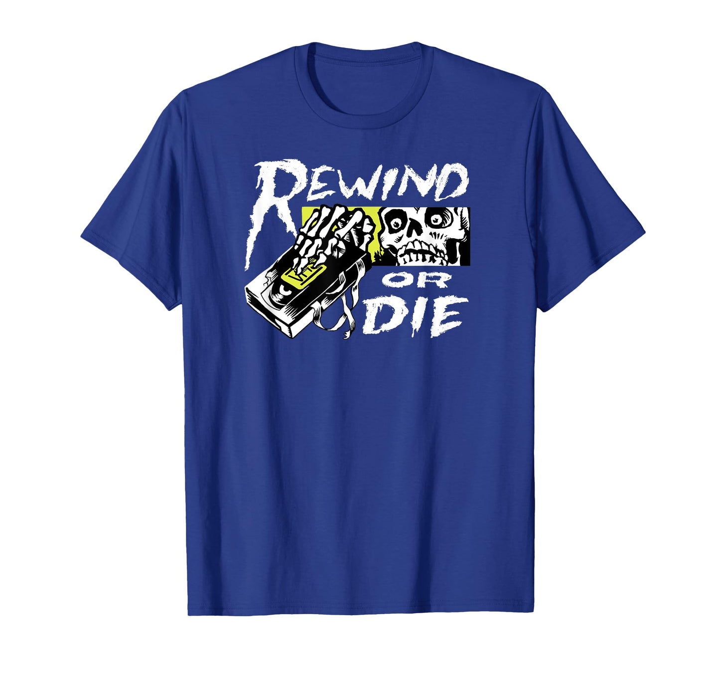 VHS Video Tape Punk T-shirt - Rewind or Die T-Shirt