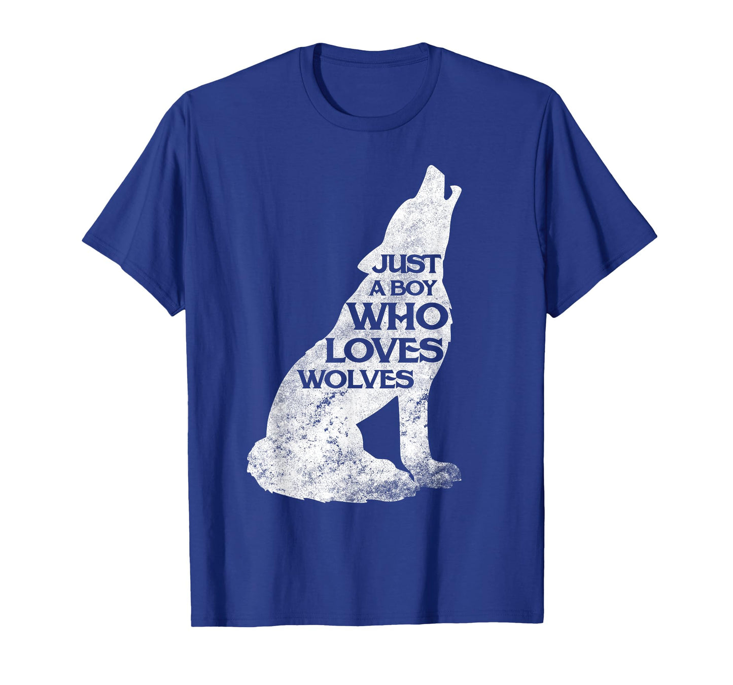 Just A Boy Who Loves Wolves Wolf Pack Girl Shirt Gift T-Shirt