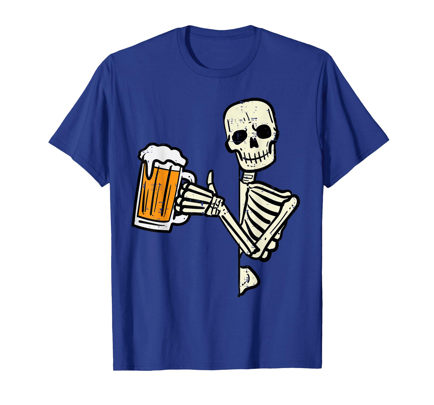 Halloween Skeleton Dad Funny Lazy Skull Costume Party Men T-Shirt