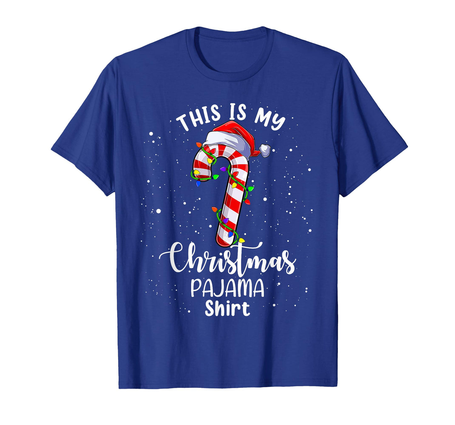 This Is My Christmas Pajama Shirt Candy Cane Kids Boys Girls T-Shirt