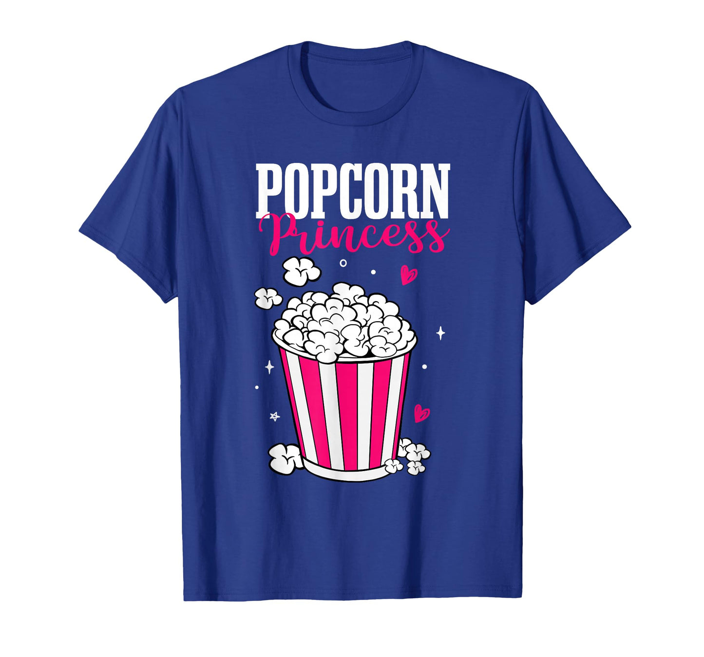 Popcorn Princess Women Cute Movie Night Cinema Snack T-Shirt