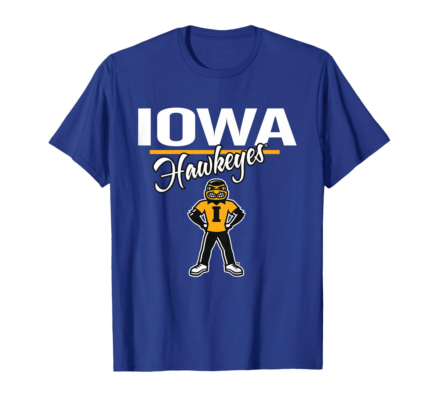 Kids Iowa Hawkeyes Kid's Mascot Black Officially Licensed T-Shirt