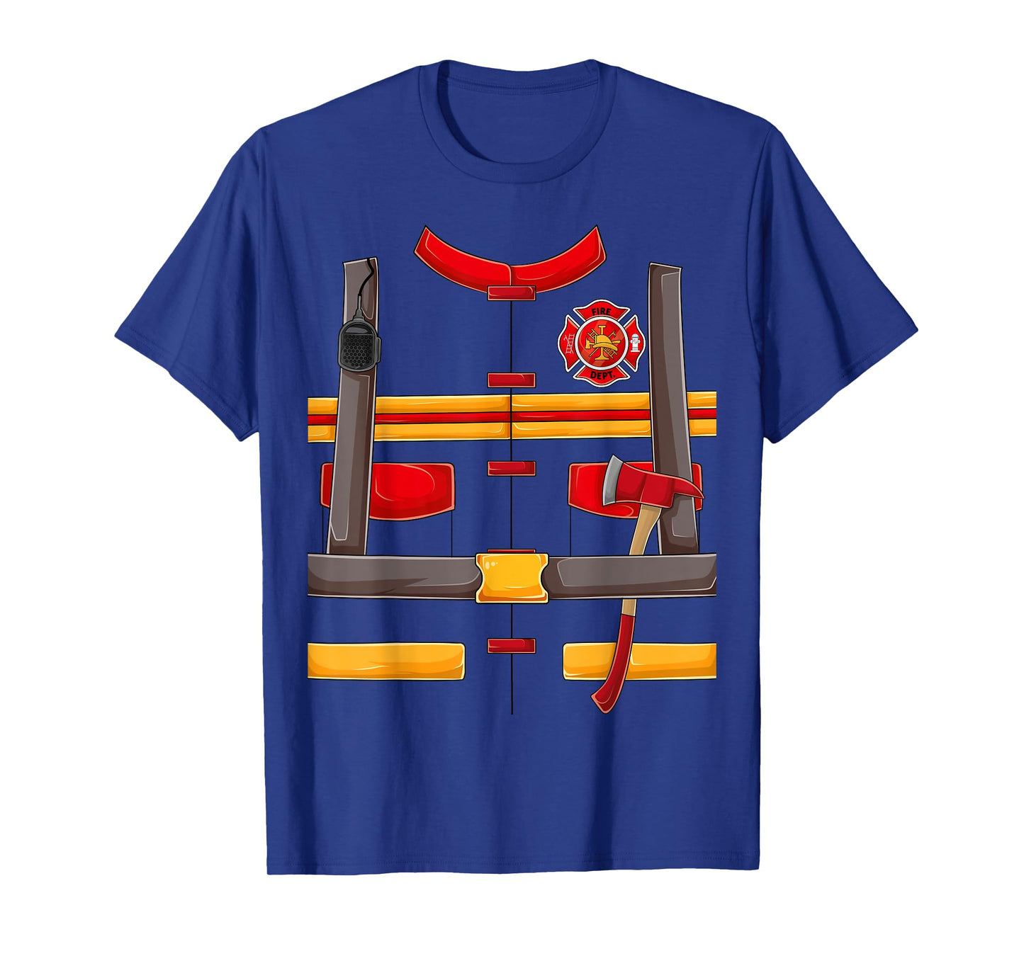 Firefighter Fireman Halloween Costume for Boys kids men DIY T-Shirt