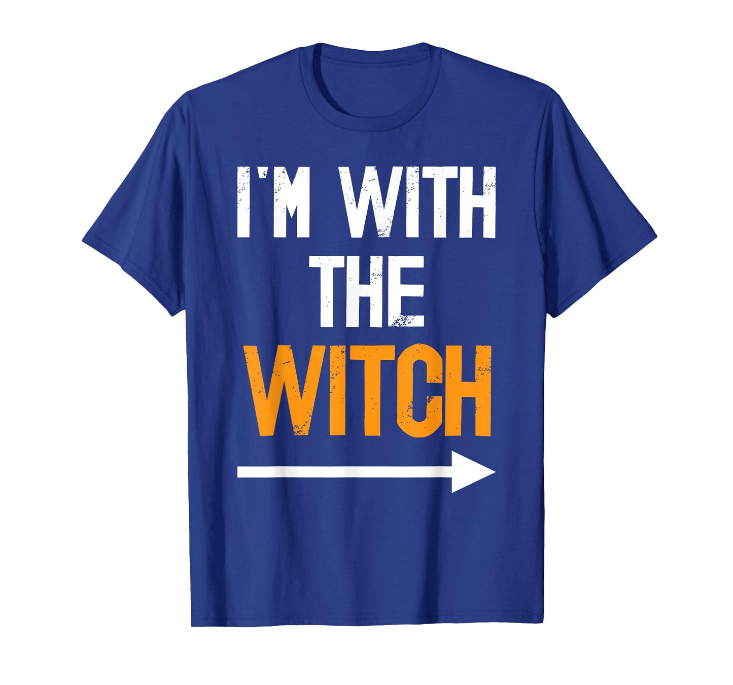 I’m With The Witch Halloween Couples Costume Autumn Party T-Shirt