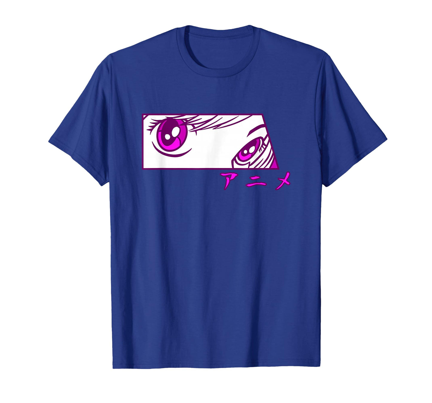 Anime Eyes Anime in Japanese Characters for Girls Teens T-Shirt