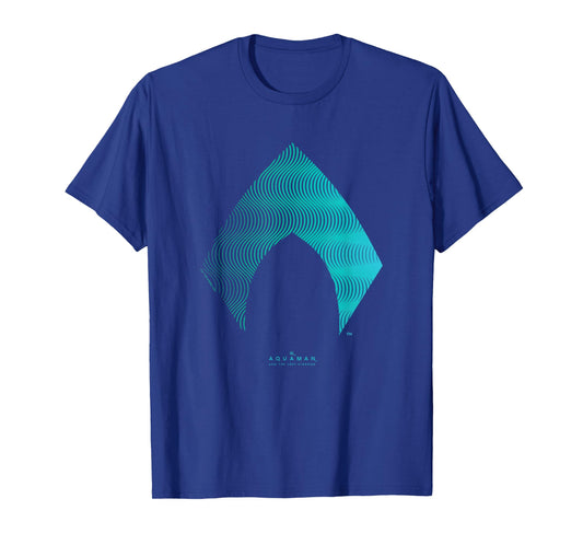Aquaman And The Lost Kingdom Distressed Wavy Neon Emblem T-Shirt