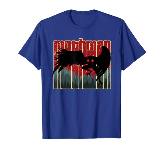 Retro Mothman - Original West Virginia Cryptid Artwork T-Shirt