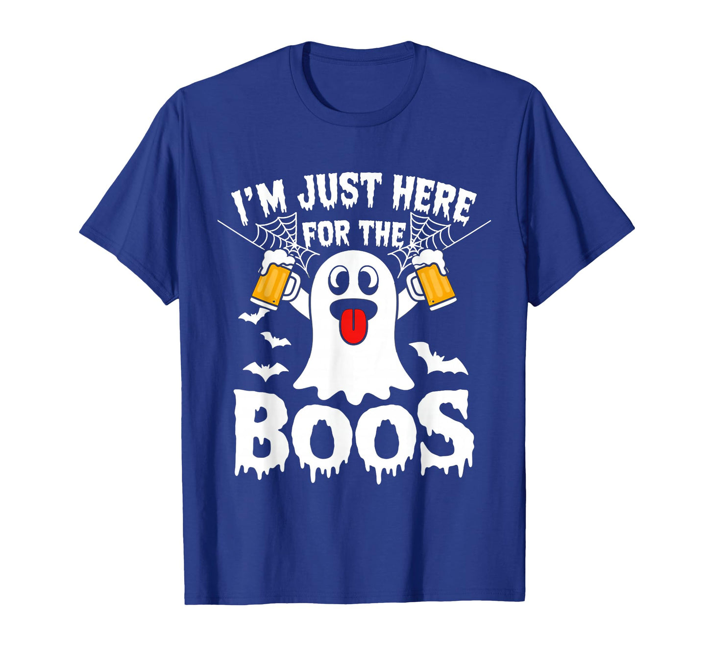 I'm Just Here for The Boos Funny Halloween Ghost Men Women T-Shirt