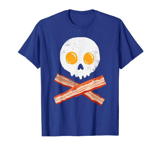 Egg Bacon Spooky Skull Gift Halloween T-Shirt