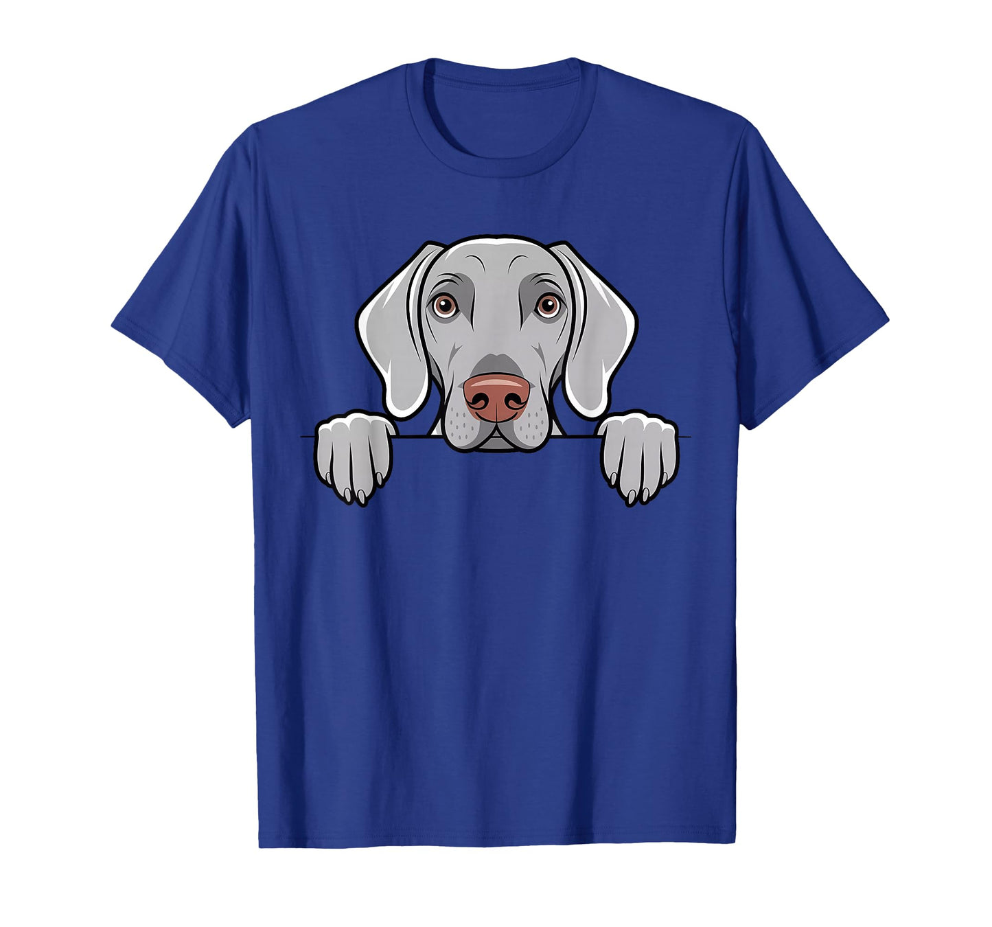 Cute Weimaraner Peeking Pocket Puppy Funny Dog Lover T-Shirt